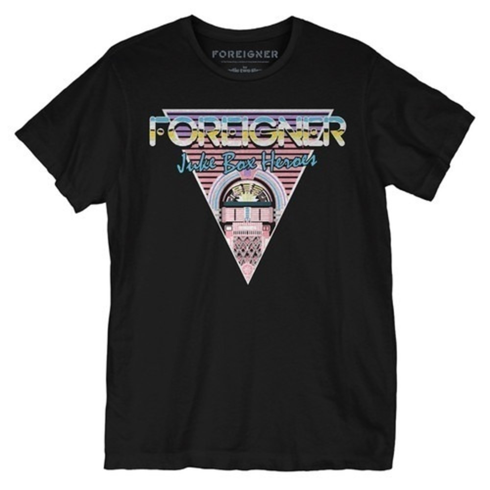 Foreigner Juke Box Heroes Classic Rock Music Fan T-Shirt